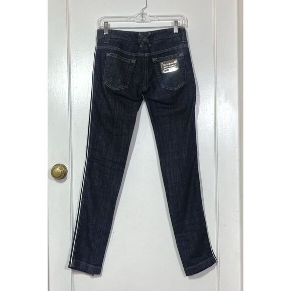 Dolce & Gabbana Skinny Ankle Zip Low Rise Jeans Black Gray Women’s 38 IT 28x31” - Picture 13 of 13